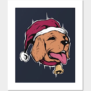 Dog christmas Posters and Art